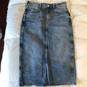 H&M High Waist Denim Skirt